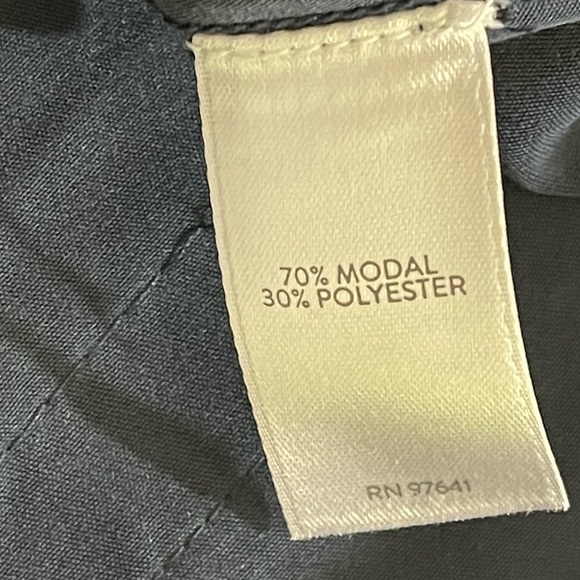 J. Jill Wide Leg Cropped Ankle Navy‎ Blue Pants Modal Blend Petite Large PL - Picture 7 of 10